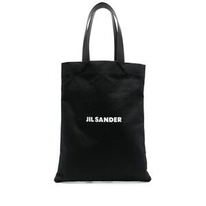 JIL SANDER Canvas Tote Bag Men BLACK Handbags